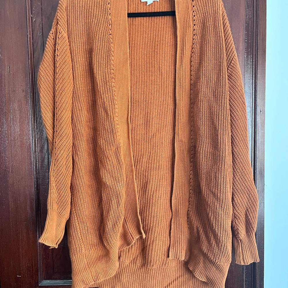 BP Women's Rust Cardigan Sweater